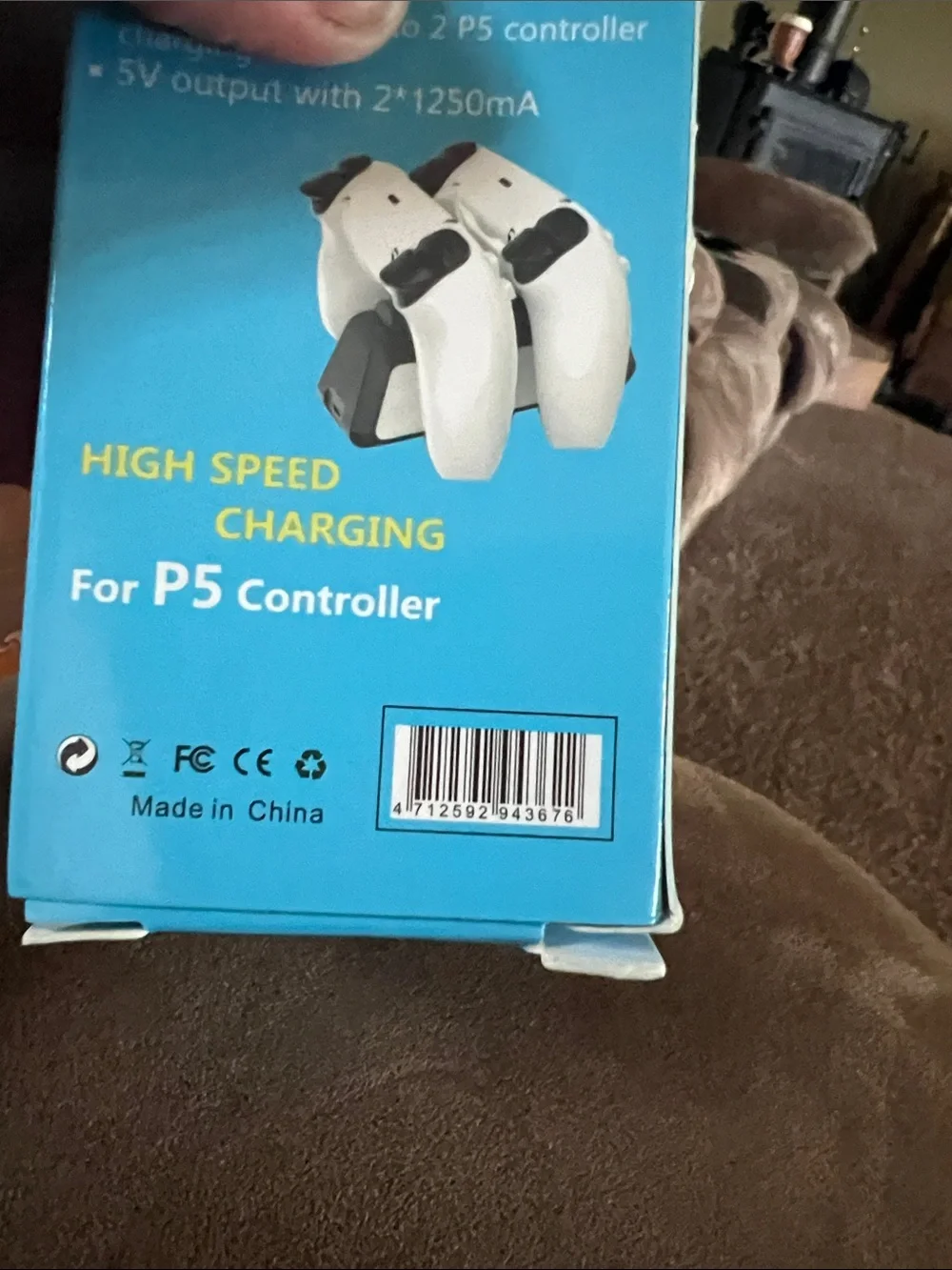 High-Speed Dual Charging Stand for P5 Controllers — White